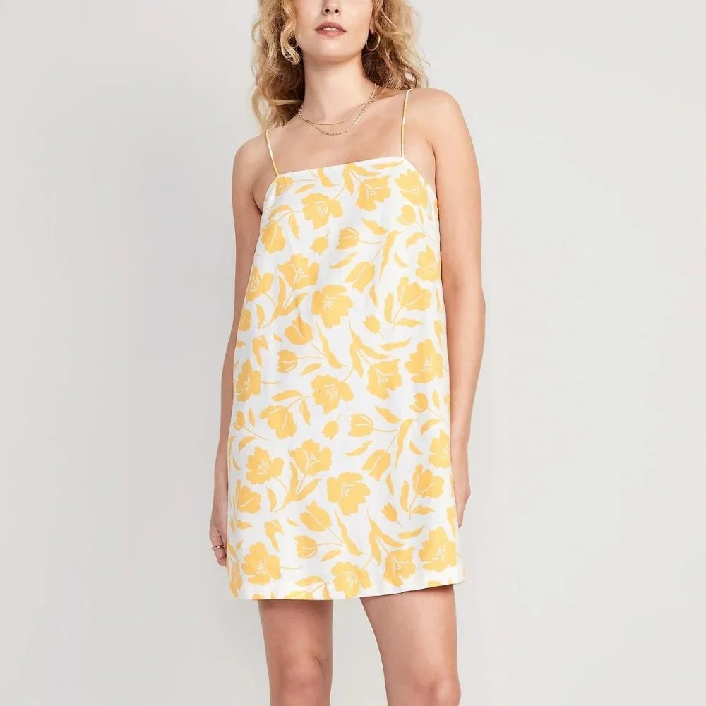 NWT Old Navy Sleeveless Square-Neck Mini Dress for Women - Picture 1 of 8